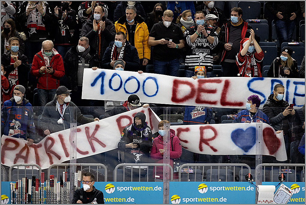 PENNY DEL;  Koelner Haie - Nuernberg Ice Tigers; Koeln, 03.12.2021